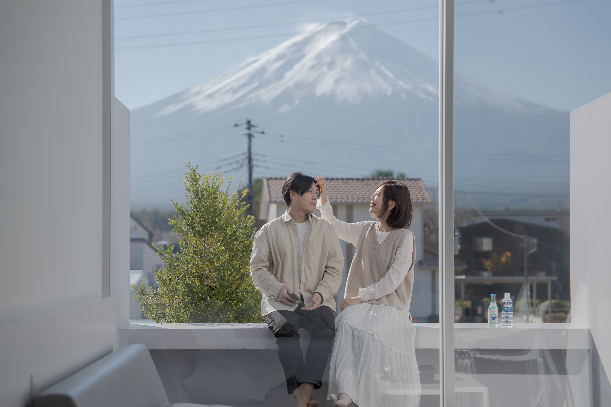 [住宿] 河口湖｜The Garden。富士山景純白極簡風格宿